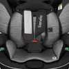 Close-up view of a car seat's harness and padding. Produktbild-Vorschau