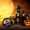 Großer Kürbis mit Hexenhut Magnet rund - Happy Halloween Produktbild-Vorschau 3
