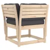 5-tlg. Garten-Sofagarnitur mit Kissen Massivholz Kiefer Produktbild-Vorschau 5