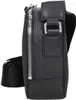 A side view of a black Lacoste crossbody bag. Voir les images du produit