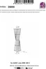 Instructional diagram for a lamp with text and logos. Produktbild-Vorschau