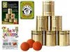 Dosenwerfen mit 6 großen Dosen und 3 großen Bällen (8 cm) Produktbild-Vorschau 2