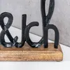 Schriftzug Du Und Ich L25cm Schwarz Mango Holz Tisch-Deko Produktbild-Vorschau 4