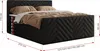 MKS MEBLE Boxspringbett 180x200 mit Bettkasten Matratze H3 Produktbild-Vorschau 7