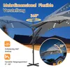 Ikodm Gartenschirm 3m Grau, Ampelschirm mit 28 LED, Produktbild-Vorschau 8