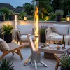 Pellet Feuersäule Feuerrohr Pelletfackel Terrassenheizer Produktbild-Vorschau 2