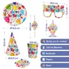 Party-Set Happy Birthday 36tlg. bunt Pappe Pappbecher Produktbild-Vorschau 2