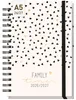 Family-Timer 2026/2027 / 17 Monate / A5 / Golden Hearts / Produktbild-Vorschau 1