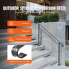 Wrought Iron Handrail, Fit 2 or 3 Steps Outdoor Stair Produktbild-Vorschau 3