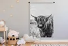 MuchoWow® Wandteppich Wandbehang Wiederkäuender Produktbild-Vorschau 3