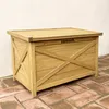 Cassapanca in legno di abete 80cm, Marrone naturale Anteprima dell’immagine prodotto 5