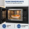 Heinner HMW-MDBI25GDBK Vstavaná mikrovlnná rúra 25 l, 900 Náhľad obrázku produktu 13