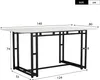 A diagram of a table with dimensions indicated. Anteprima dell’immagine prodotto