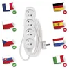 Prodlužovací kabel 3 m / 4 zásuvky / bílý / PVC / 1 mm2 Náhľad obrázku produktu
