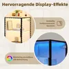 MODFU Doppelglas-Glasvitrine,Hochschrank Produktbild-Vorschau 4