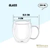 Wilmax Doppelwandiger Glasbecher 250 ml 2er Set Produktbild-Vorschau 4
