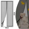 Tür Fliegengitter 100x210 cm Mit Magnetverschluss Schwarz Produktbild-Vorschau 5