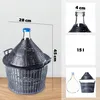 KADAX Glasballon mit Kunststoffkorb "Alatri", schmale Produktbild-Vorschau 4