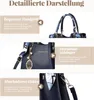 OKWISH Handtaschen, Damen Handtasche 3-in-1 Set, Handbag, Produktbild-Vorschau 2