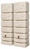 2x 350L GRAF SLIM Stone Decor Set sandbeige 1840x600x390cm Anteprima dell’immagine prodotto 1
