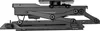 A black motorized TV mount with a scissor-like mechanism is shown from the side against a white background. Náhľad obrázku produktu