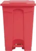 Jantex Küchenpedaleimer Rot 45L Produktbild-Vorschau 1