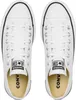 A top-down view of a pair of white Converse Chuck Taylor All Star Lift Ox sneakers. Voir les images du produit