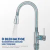 Küchenarmatur Grau, Ausziehbar Wasserhahn Küche mit 2 Produktbild-Vorschau 7