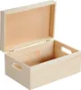 An open wooden box with a hinged lid, shown against a white background. Náhľad obrázku produktu