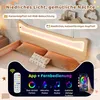 Dětská postel s kočičími ušima a RGB LED, výsuvnou Náhled obrázku produktu 3