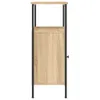 vidaXL Szafka nocna dąb sonoma 41x31x80 cm Materiał Podgląd zdjęcia produktu 5