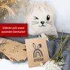 Oster- Baumwollbeutel-Set mit süßen Hasenmotiven und Produktbild-Vorschau 7
