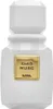 A white perfume bottle with a gold label. Podgląd zdjęcia produktu