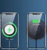 Two iPhones are shown side-by-side, both displaying a 75% charged battery icon. The left iPhone shows a charging animation, while the right iPhone is placed on a wireless charger. Anteprima dell’immagine prodotto