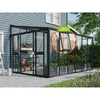 Vitavia skleník "Athena 10200" čierny 10,2 m² 3 mm tvrdené Náhľad obrázku produktu 6