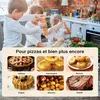 Wiltec Mini four à pizza avec plaque en pierre céramique – Voir les images du produit 8