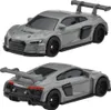 Two views of a gray Audi R8 LMS toy car. Voir les images du produit