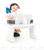 Engel mit Zither - Blaue Flügel - stehend (6cm) von Produktbild-Vorschau 1