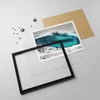 Gerahmtes Poster - Schwarzer Rahmen - Surfen Welle Türkis - Produktbild-Vorschau 4