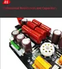 A close-up view of electronic components on a circuit board, including capacitors and a vacuum tube socket. Produktbild-Vorschau