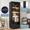OKWISH Vitrine Noire avec Éclairage LED 16 Couleurs - Voir les images du produit 6