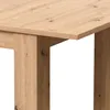 Homestyle4u Esstisch 120-160x80 cm ausziehbar Eiche Produktbild-Vorschau 8