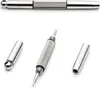 A set of precision screwdrivers and their caps are arranged on a white background. Produktbild-Vorschau