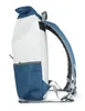 Rucksack recyceltes Segeltuch Lotse Navy Weiß gepolstertes Produktbild-Vorschau 4