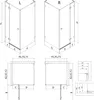 Mexen Lunar L Duschkabine zum Öffnen rechts 100 x 80 cm, Produktbild-Vorschau 12