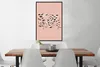 MuchoWow® Gerahmtes Poster Weltkarte - Tiere - Produktbild-Vorschau 2