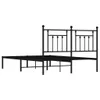 vidaXL Struttura letto con testiera in metallo nero 140x200 Anteprima dell’immagine prodotto 11