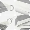 Tenda da sole vidaXL grigio chiaro e bianco 5 x 3 m 100% Anteprima dell’immagine prodotto 4