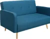 Miliboo - Sofa skandinavisch 2 Plätze Blau ULLA Produktbild-Vorschau 3