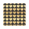 MuchoWow® Mauspad Mousepad Muster - Herz - Gold - Schwarz Produktbild-Vorschau 1